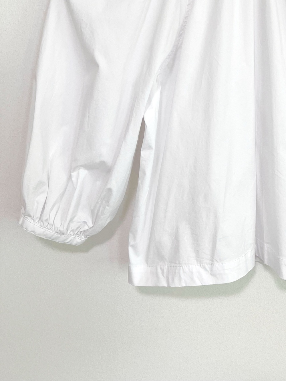 Staud Dill Blouse Stretch Cotton Poplin Button Front White Size XS - Picture 8 of 11
